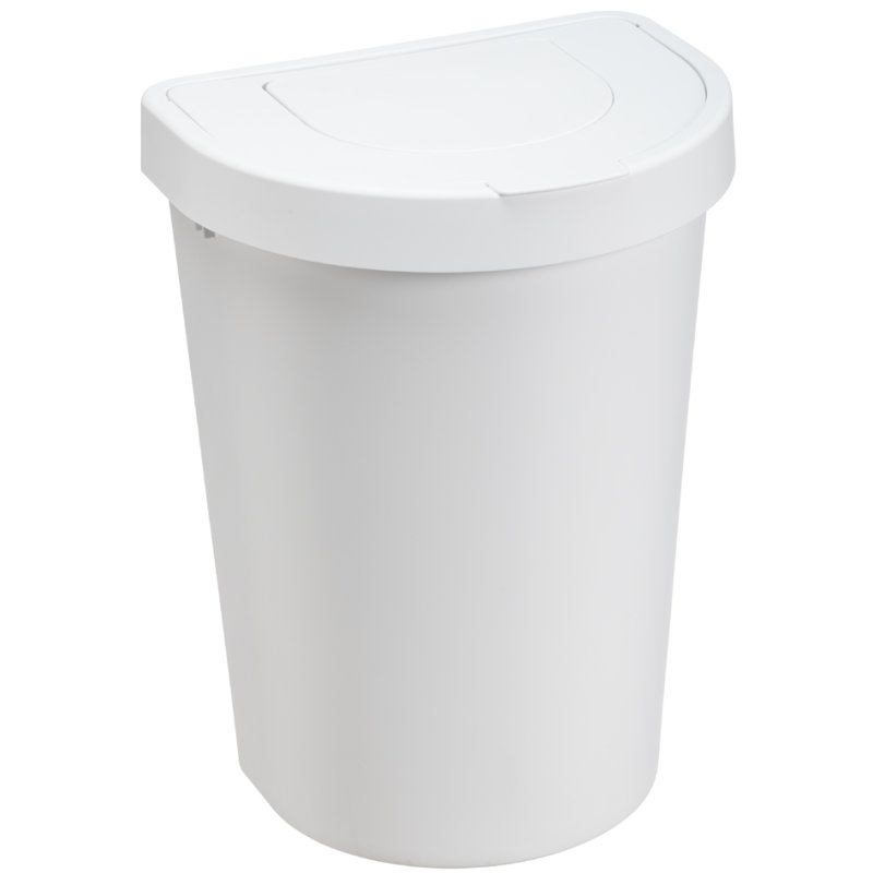 Plast Team waste bin Seattle, white, PP