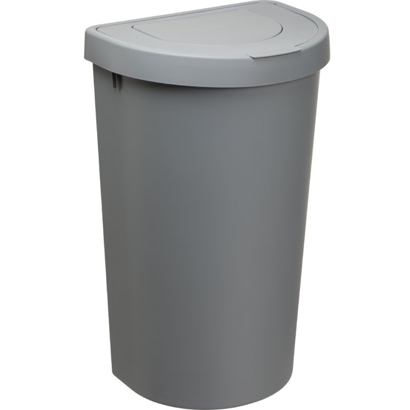 Plast Team afvalbak Seattle, dubbel deksel, wit, 45 liter