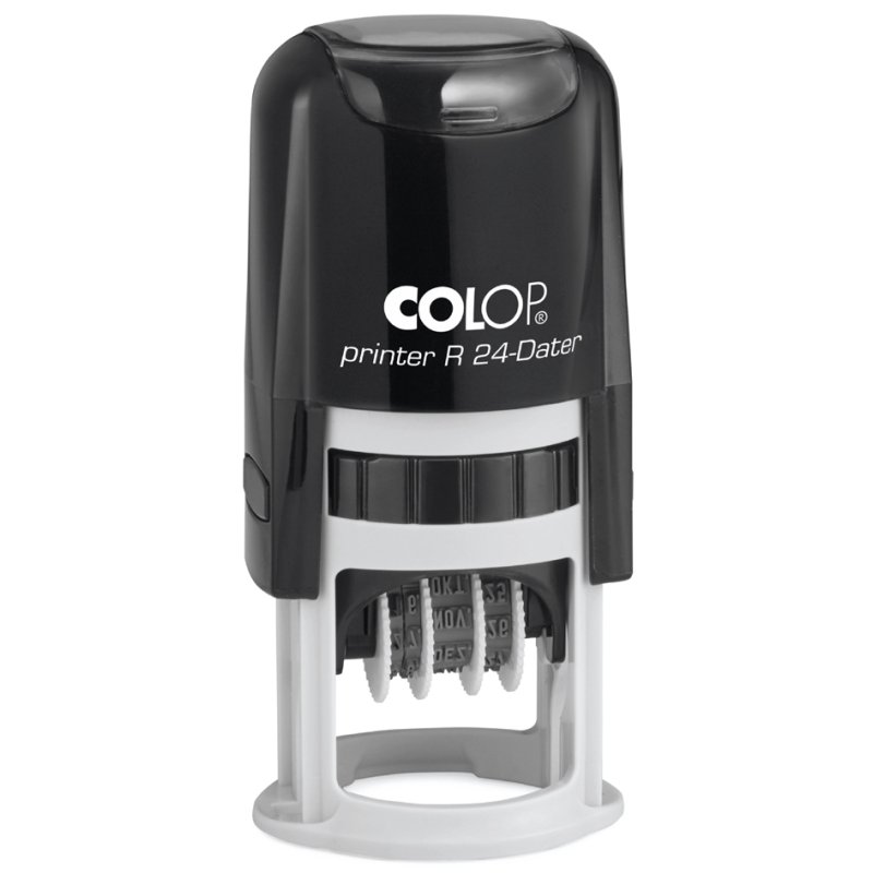 COLOP datumstempel Printer R 24-Dater, rond, zwart, diameter 24 mm