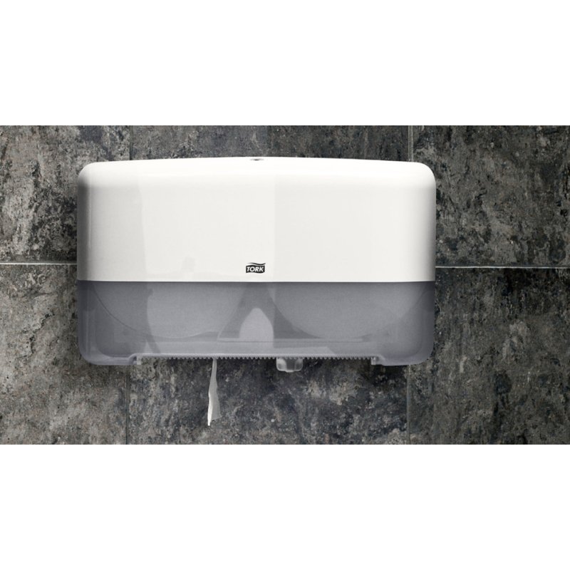 Tork dispenserrol ELEVATION toiletpapier dubbel, wit, T2 systeem