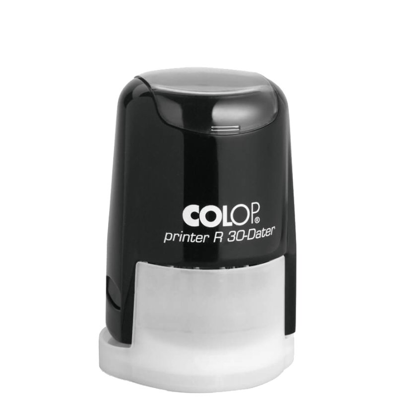 COLOP date stamp Printer R 30-Dater, round, black, diameter 30 mm
