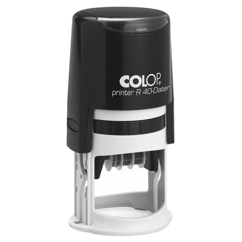 COLOP date stamp Printer R 40-Dater, round, black, 40 mm