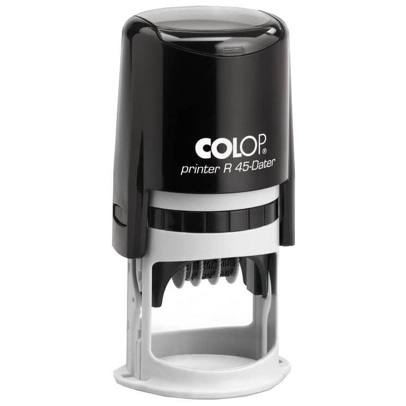 COLOP date stamp Printer R 45-Dater, round, black, diameter 45 mm