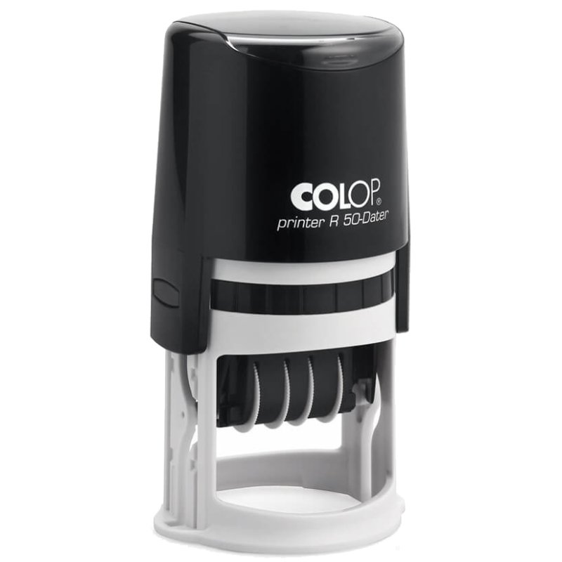 COLOP date stamp Printer R 50-Dater, round, black, diameter 50 mm
