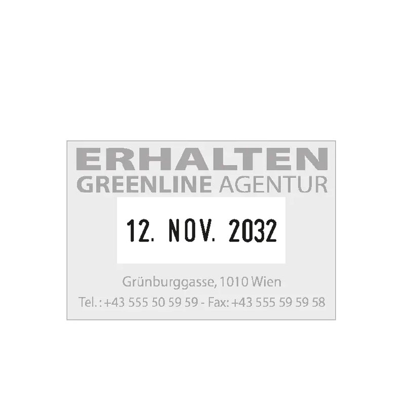 COLOP datumstempel 2360 Green Line, 4-regelig, 30×45 mm, zelfinkend