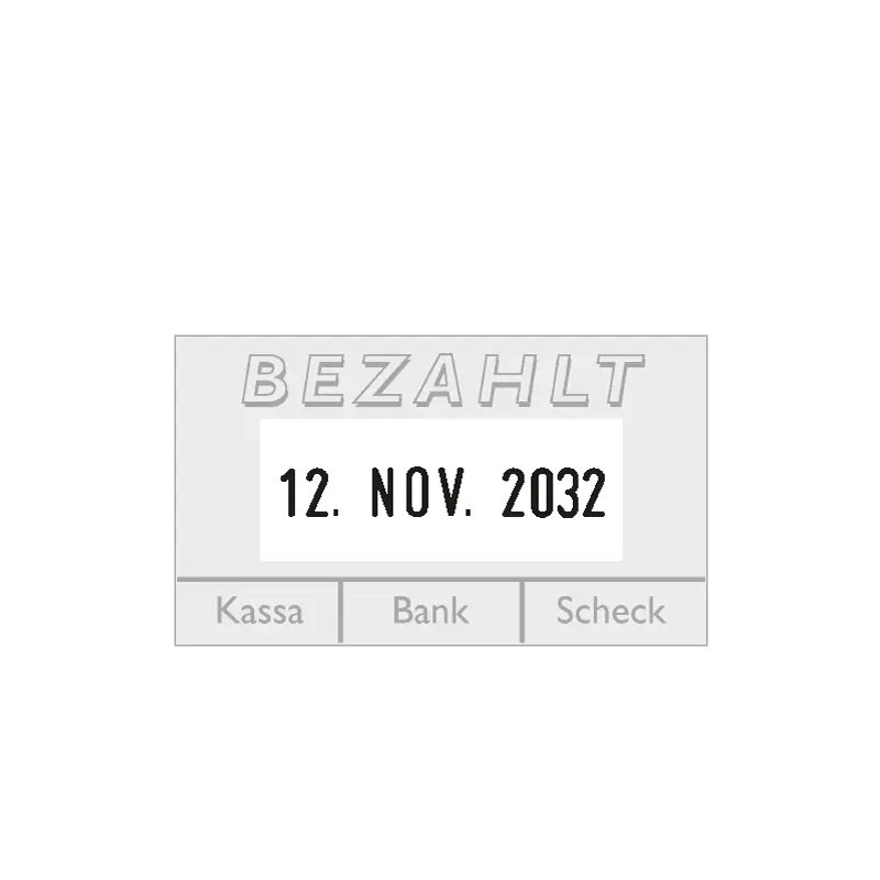 COLOP datumstempel Expert 3160, twee regels, met coupon