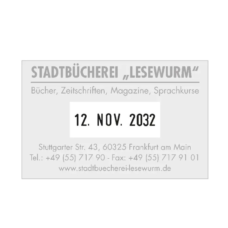 COLOP datumstempel Expert 3660, 6 regels, zelfinkleurend, 37×58 mm