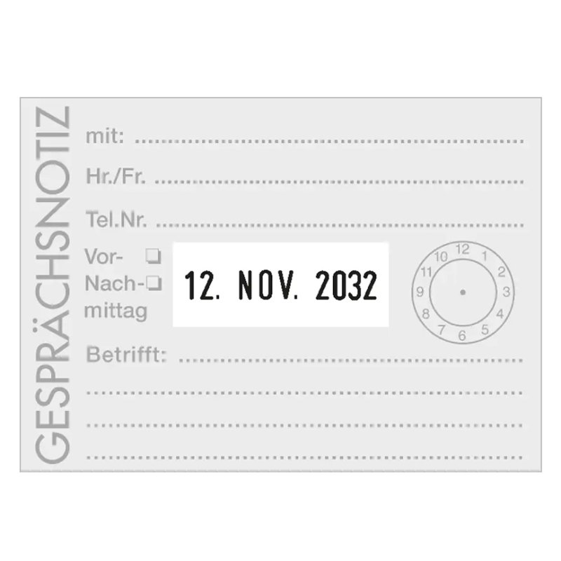 COLOP datumstempel Expert 3860, 8-regelig, zelfinkleurend, 49×68 mm