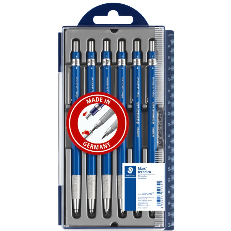 STAEDTLER Mars technico 780 C clutch pencil, 2 mm, pack of 6