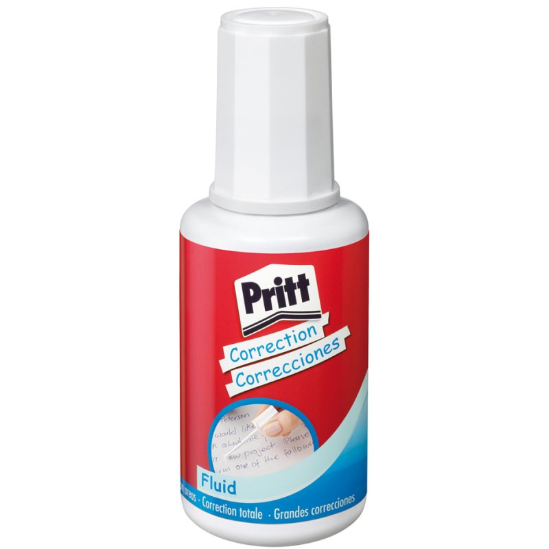 Pritt liquide de correction, blanc, 20 ml, flacon anti-fuite