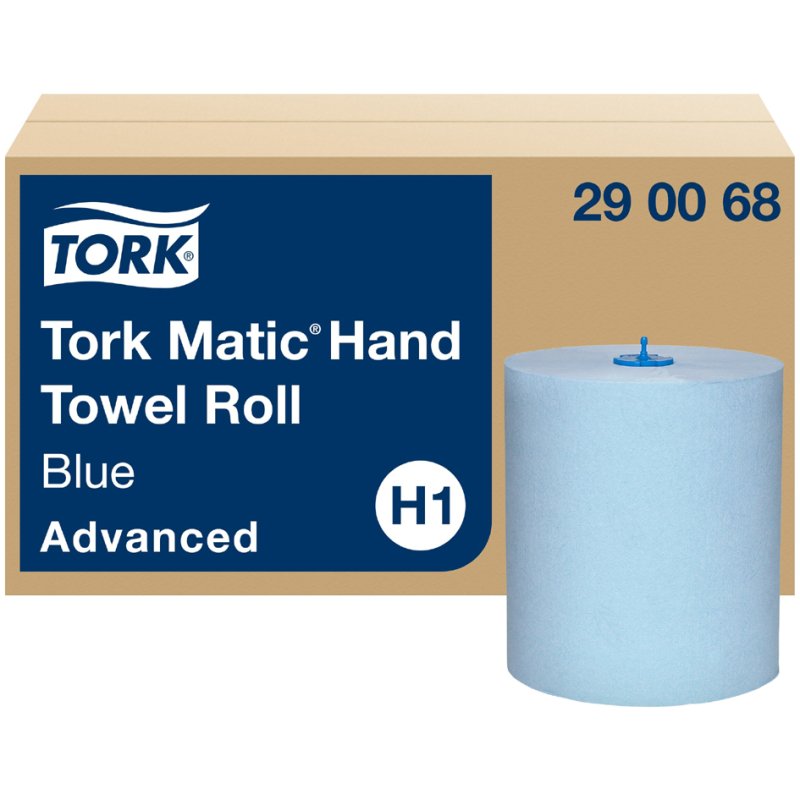 TORK Matic rouleau d'essuie-mains, bleu, 2 épaisseurs, 150 m