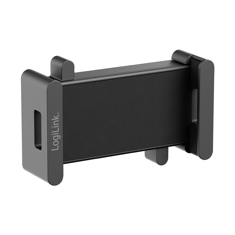 LogiLink support smartphone/tablette pour bras moniteur, noir, VESA 75×75, max. 1 kg