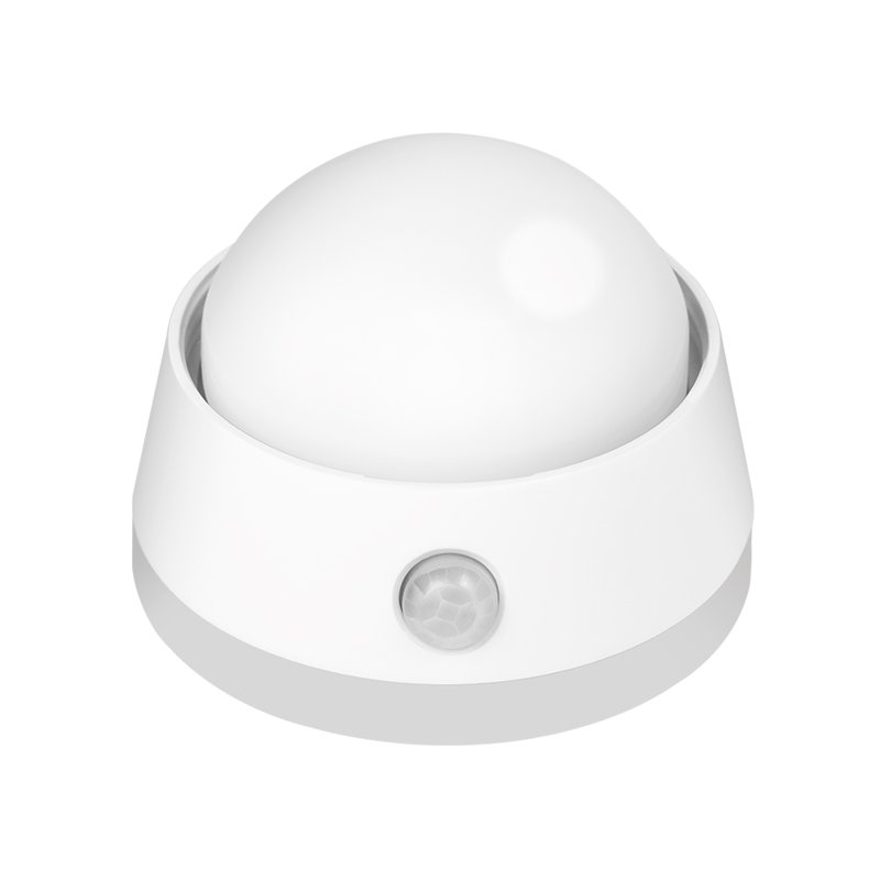LogiLink Lampe de nuit LED avec capteur crépusculaire et détecteur de mouvement, blanc, 55 lumens, batterie