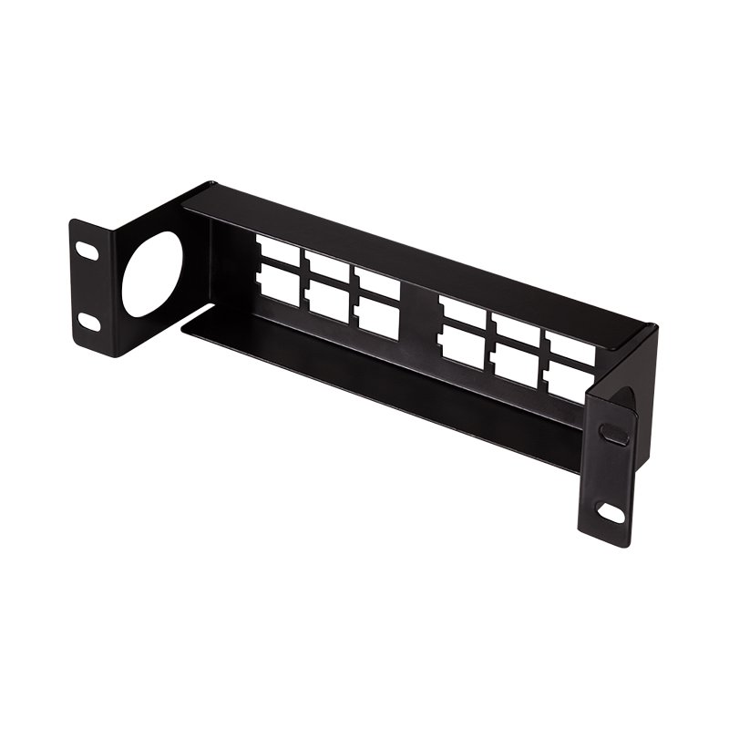 LogiLink Professional panneau de brassage keystone 10 pouces, 12 ports, noir