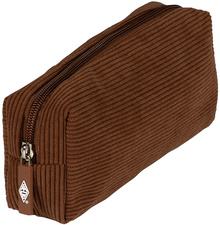 WEDO etui corduroy, bruin, 230×50×95 mm