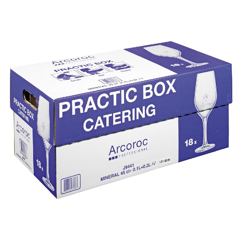 Esmeyer Arcoroc verre à vin Mineral, 0,45 litre, boîte horeca, 18 pièces