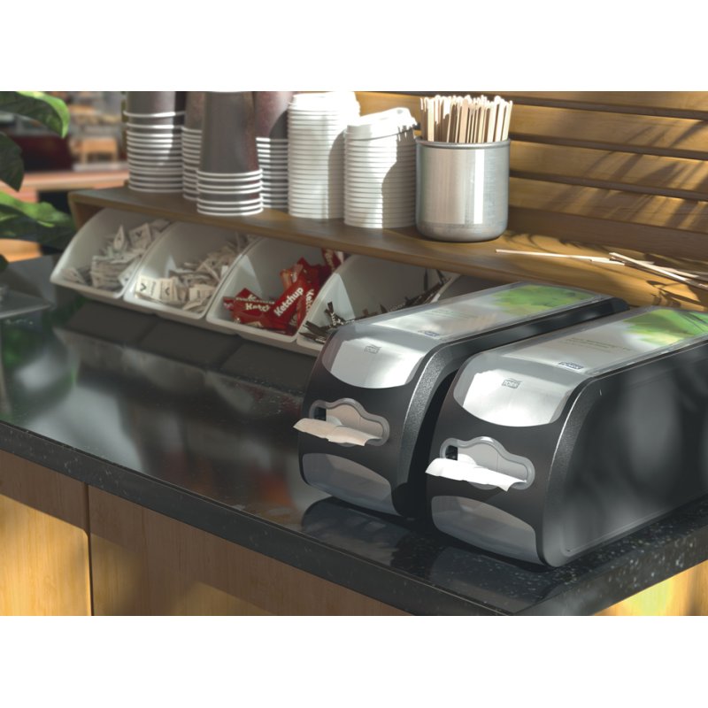 TORK Xpressnap Fit servettendispenser tafelmodel zwart