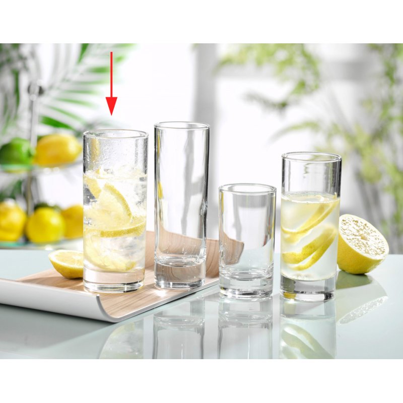 Esmeyer Arcoroc verre longdrink ISLANDE, transparent, 0,29 l, lave-vaisselle, 6 pièces