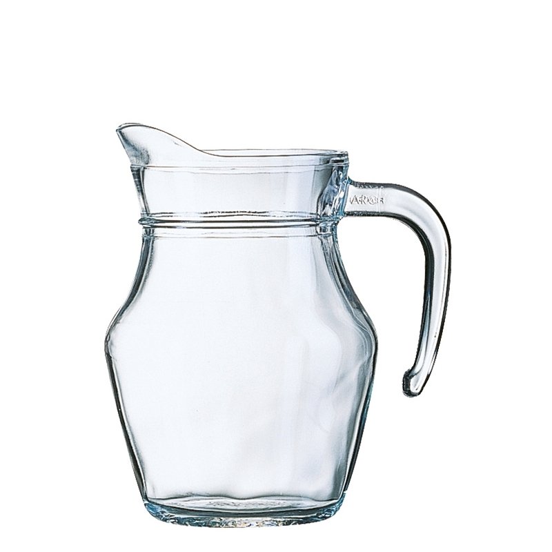 Esmeyer Arcoroc pichet en verre, 1,0 litre, verre trempé, 6 pièces