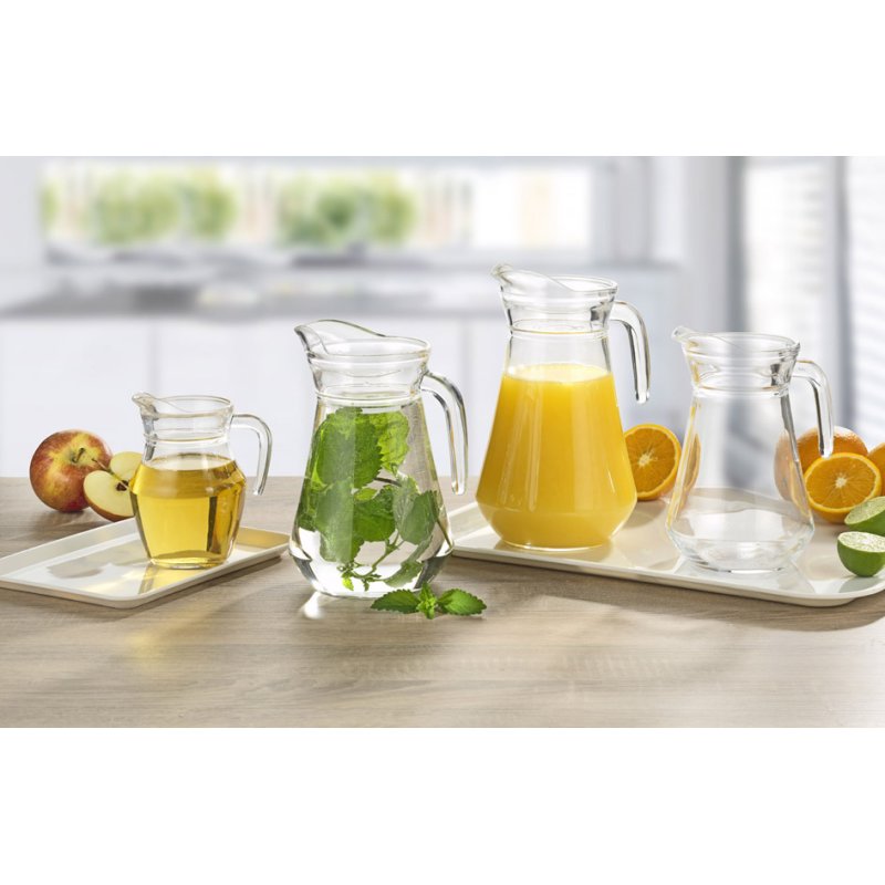 Esmeyer Arcoroc pichet en verre, 1,0 litre, verre trempé, 6 pièces