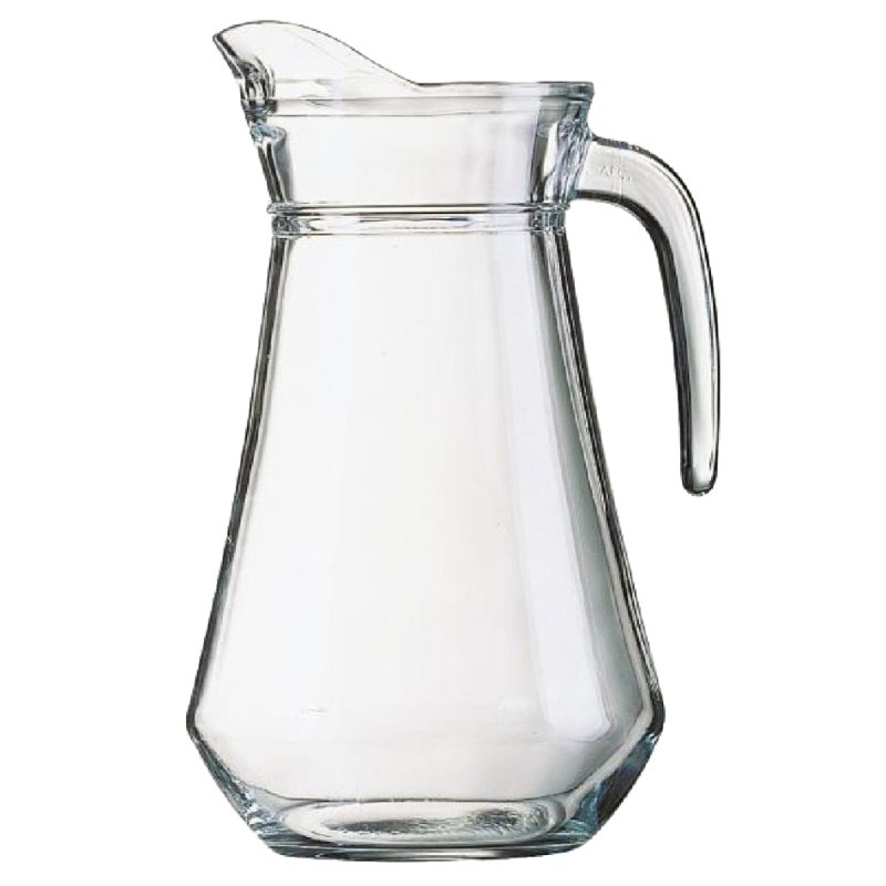 Esmeyer Arcoroc pichet en verre, 1,0 litre, verre trempé, 6 pièces