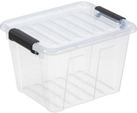 plast team Home Box opbergdoos, 1,5 liter, transparant, 205×170×72 mm