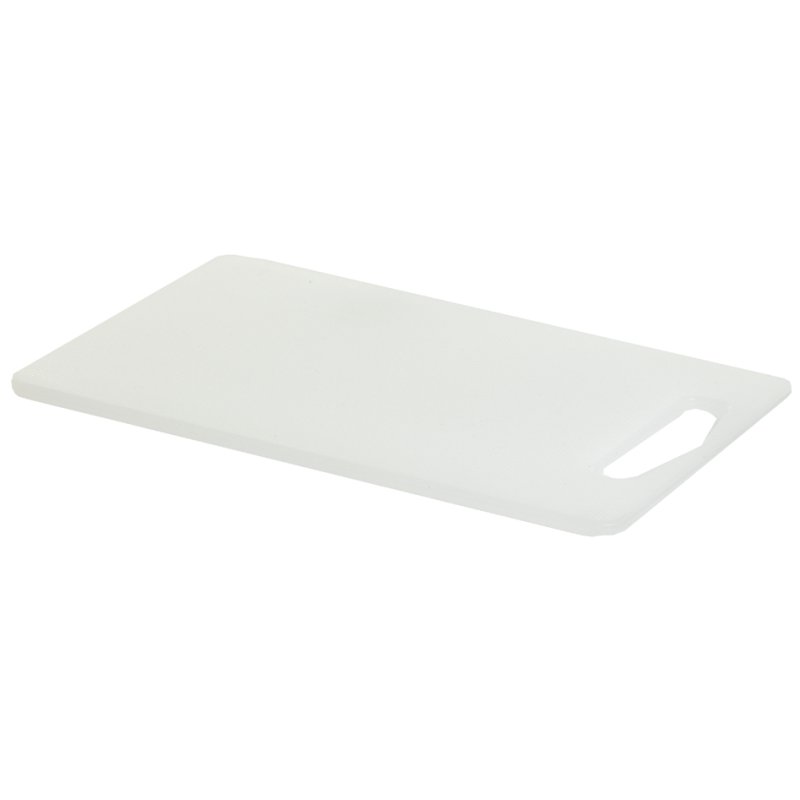 Plast Team snijplank, wit, 255×149 mm, met handgreep