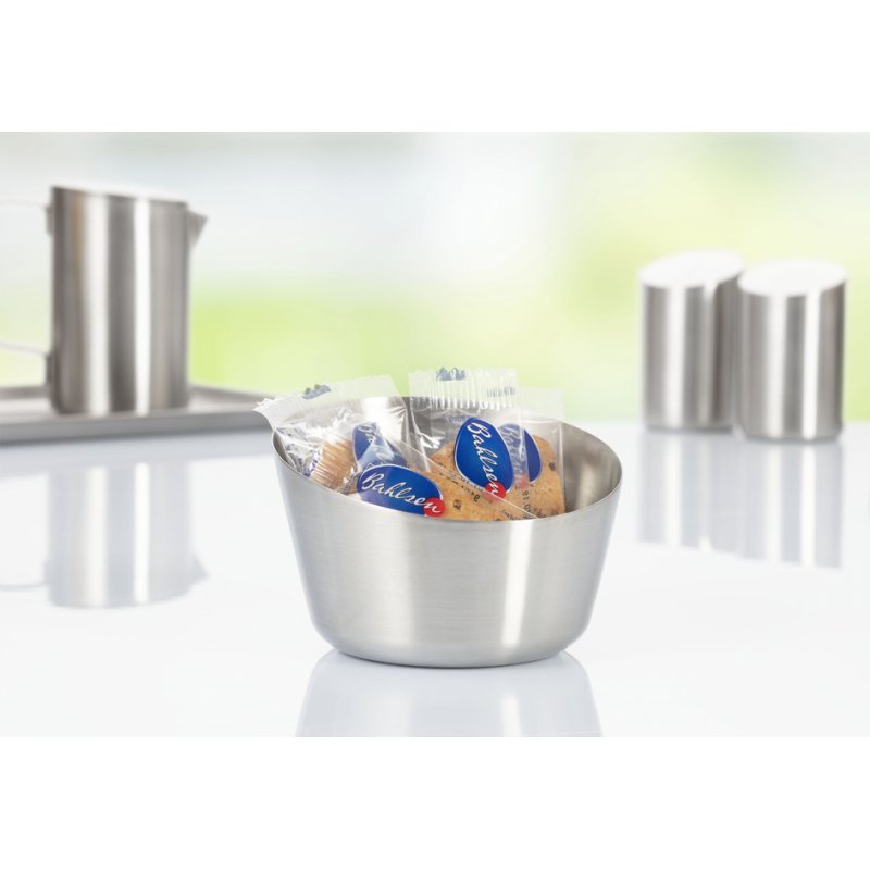 Esmeyer bol à snacks et trempage Vista rond, argent, acier inoxydable 18/10, 120 mm
