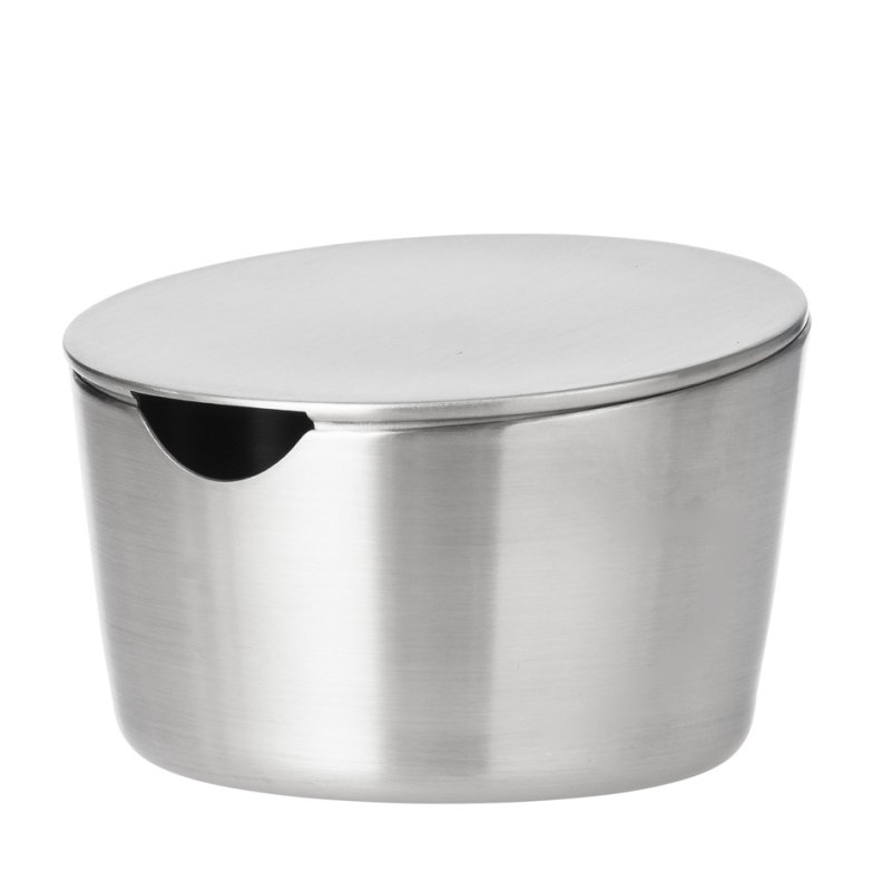 Esmeyer pot à sucre VISTA avec couvercle, rond, argent, inox 18/10