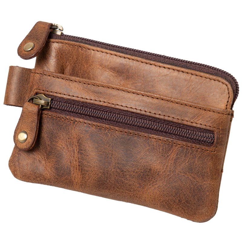 Alassio sleuteletui, leder, zwart, 100×75×10 mm
