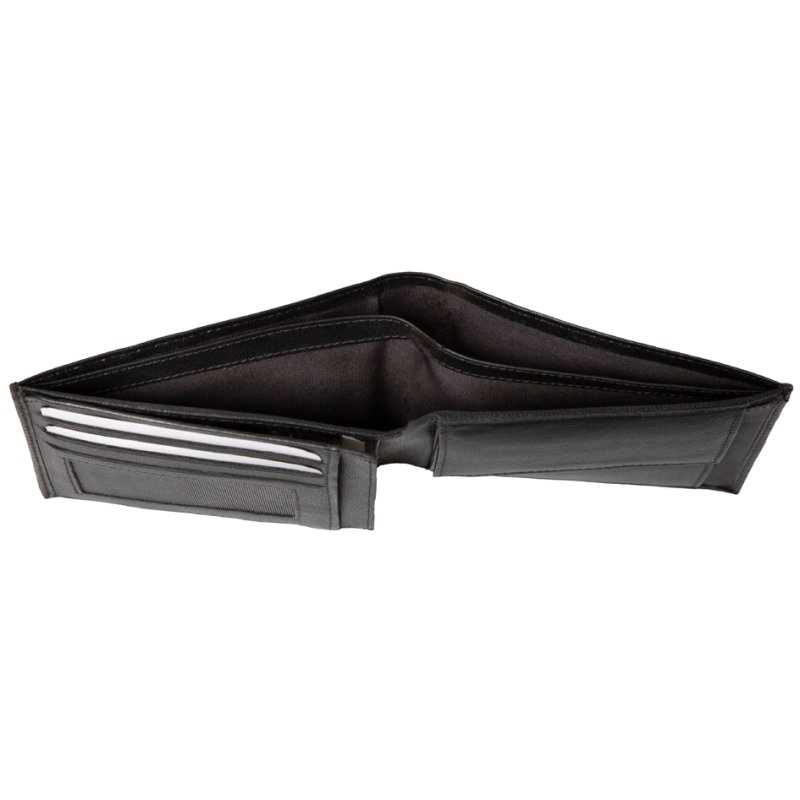 Alassio portefeuille, cuir, noir, format paysage