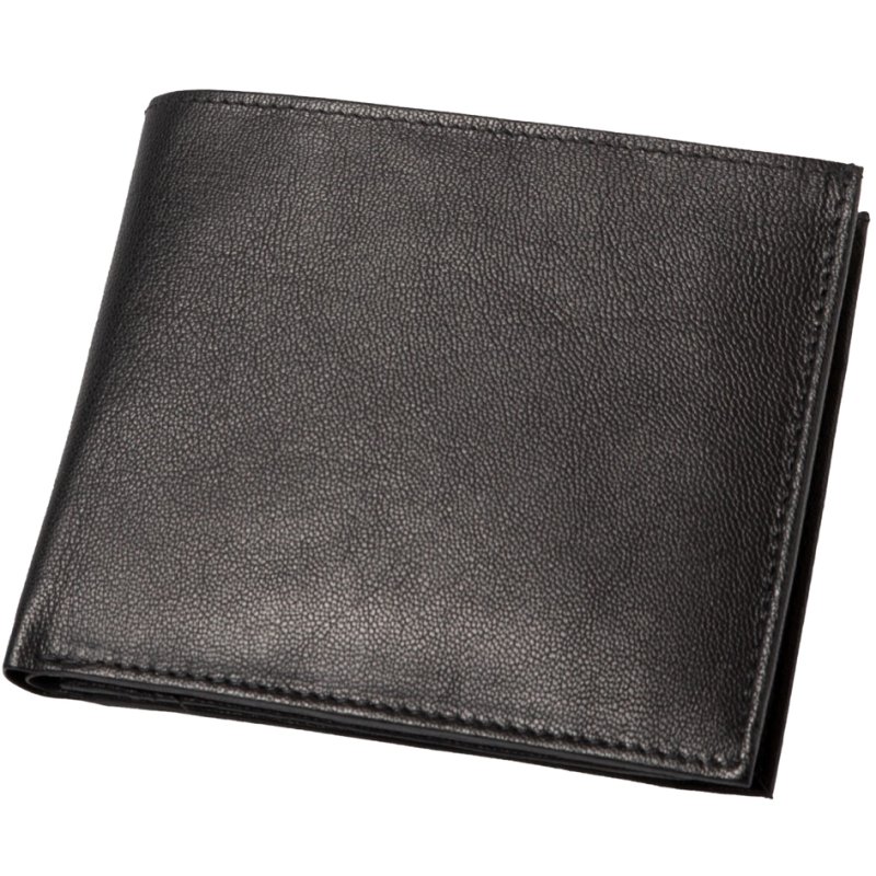 Alassio portefeuille, cuir, noir, format paysage
