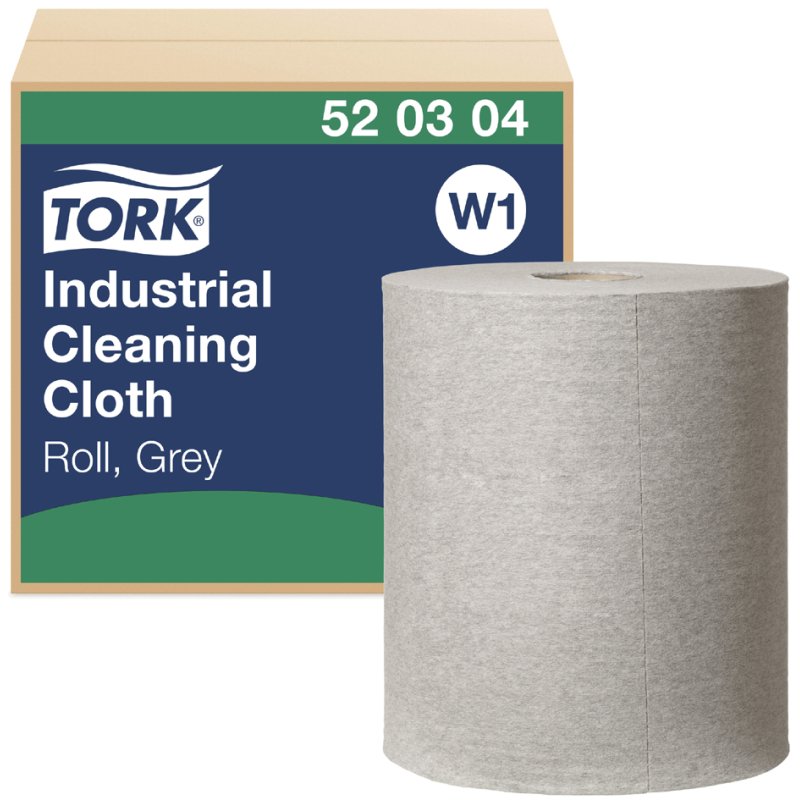 Tork industriële schoonmaakrol, 1-laags, grijs, 361 m