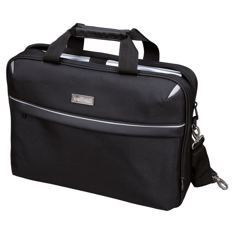 LiGHTPAK sacoche pour ordinateur portable Sierra, polyester, noir, 17 pouces