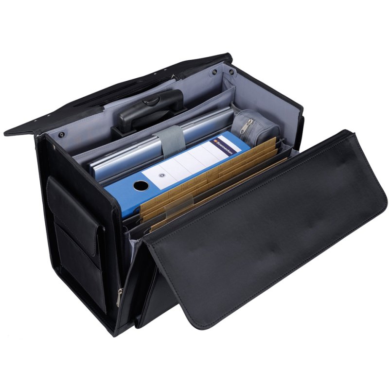 Alassio pilotenkoffertje ROCCA II, telescoophandvat, microfiber, zwart