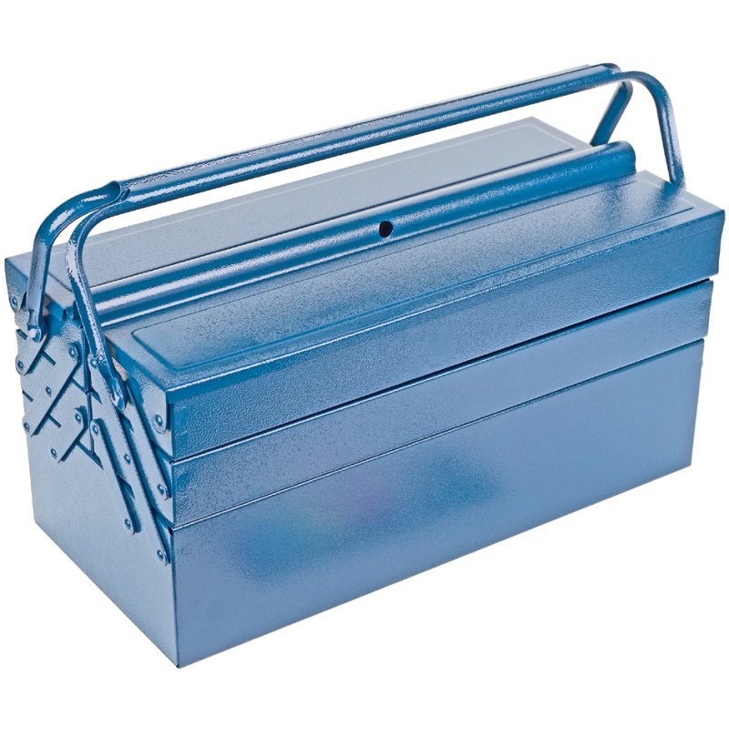 BRÜDER MANNESMANN coffret à outils métallique, verrouillable, 6 tiroirs, laqué bleu