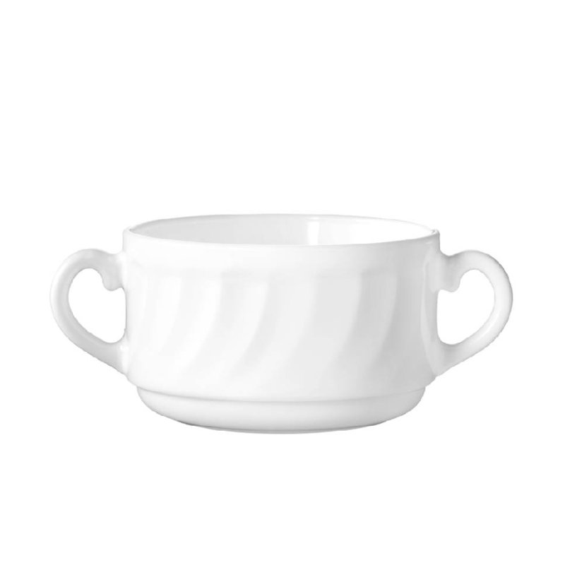 Esmeyer Arcoroc saladier TRIANON, verre trempé, 240 mm, blanc