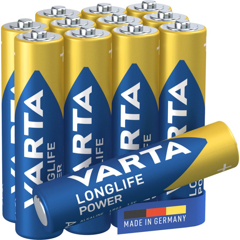 VARTA Alkaline batterijen AAA LongLife Power, 1,5 volt, 12 stuks