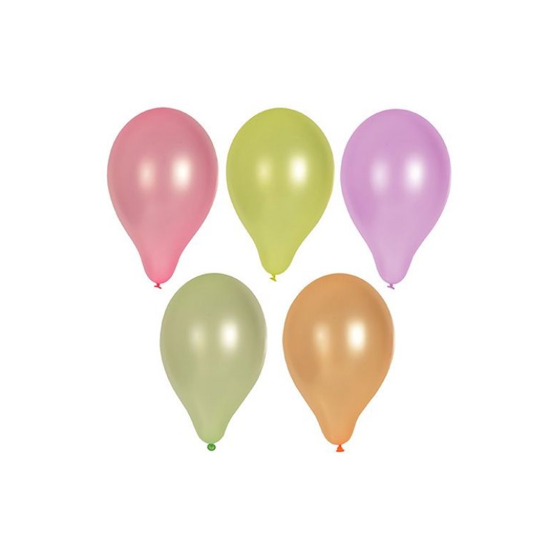 PAPSTAR neon balloons, assorted colours, 250 mm, 10 pieces