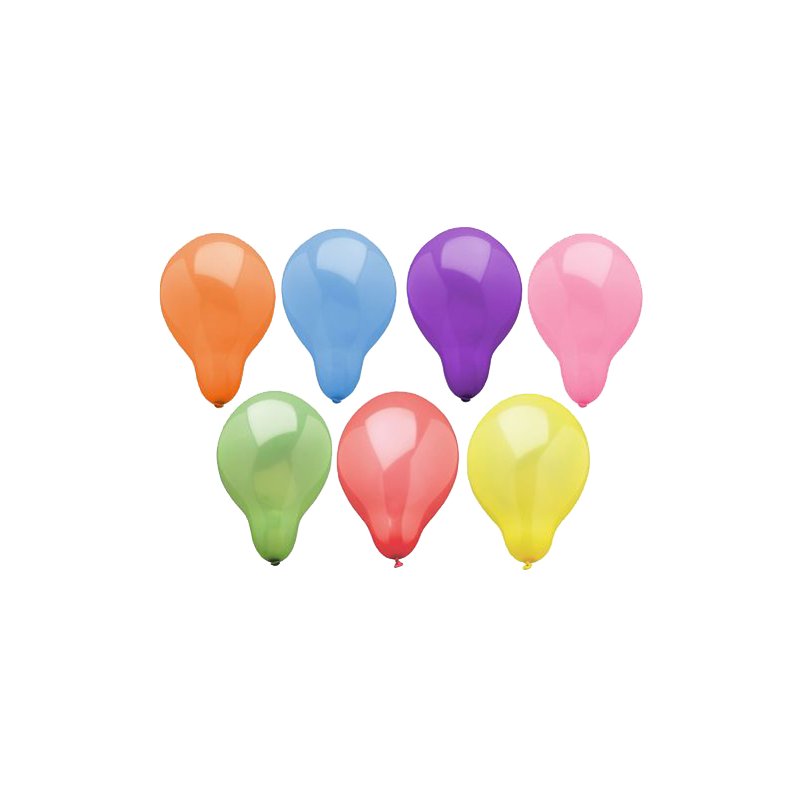 PAPSTAR ballons, diamètre 25 cm, assortis colorés, 16 pièces