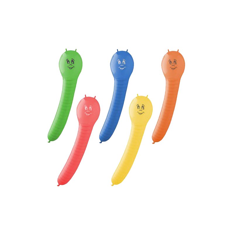 PAPSTAR ballons chenille, couleurs assorties, 640 mm, 5 pièces