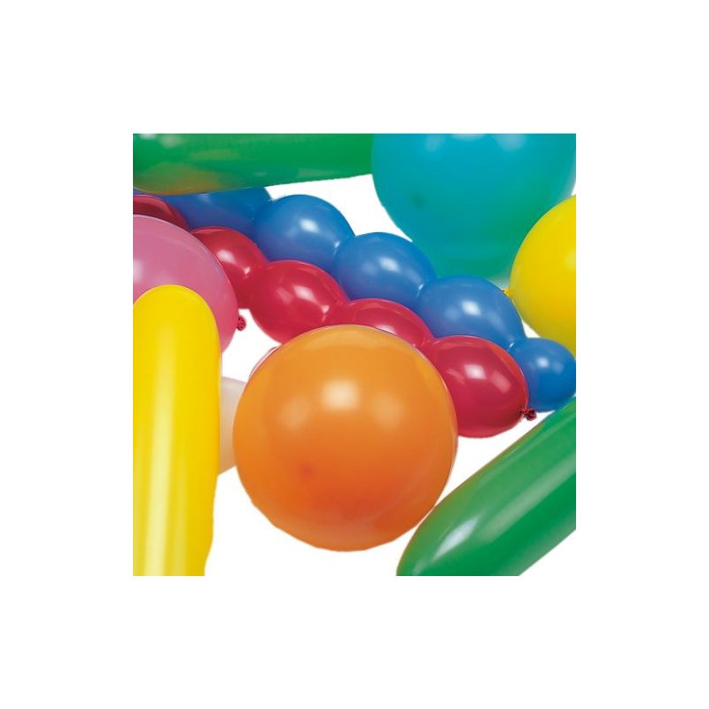 PAPSTAR XXL balloons, assorted shapes and colours, 75 pieces