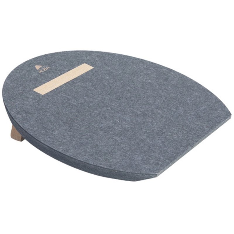 ALBA repose-pieds PET recyclé, gris, 15 degrés, 460×400×150 mm