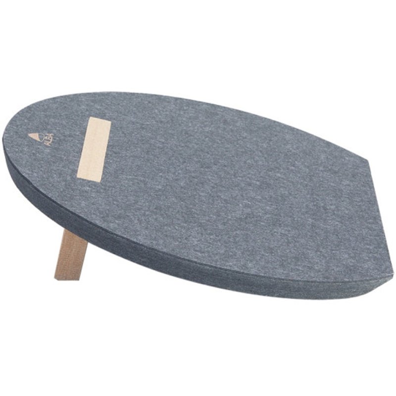 ALBA repose-pieds PET recyclé, gris, 15 degrés, 460×400×150 mm