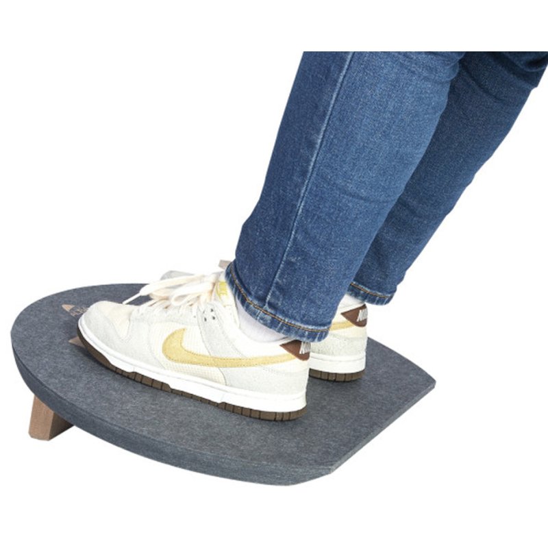 ALBA repose-pieds PET recyclé, gris, 15 degrés, 460×400×150 mm