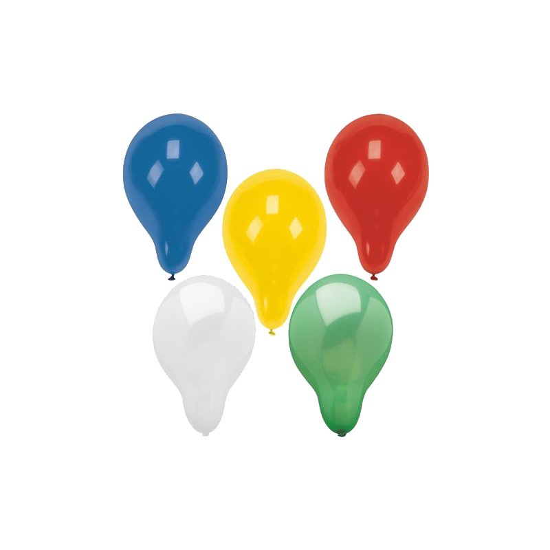 PAPSTAR ballons colorés, diamètre 320 mm, convient hélium, 8 pièces