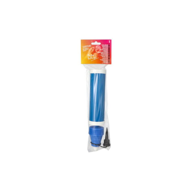 PAPSTAR pompe à ballons, bleu, 275 mm, plastique