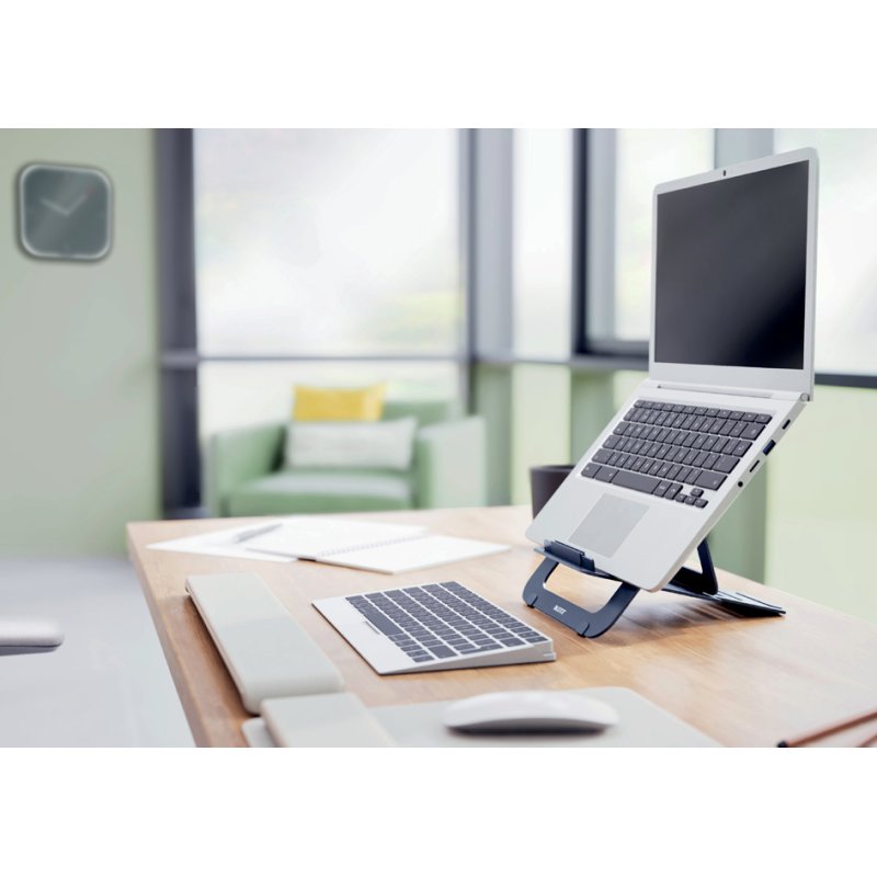 LEITZ support pour ordinateur portable Ergo, ultra-plat, gris foncé, 13-15 pouces