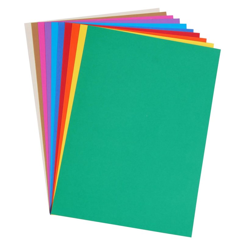 Clairefontaine bloc papier couleur A4, 120 g/m², 20 feuilles, 10 couleurs