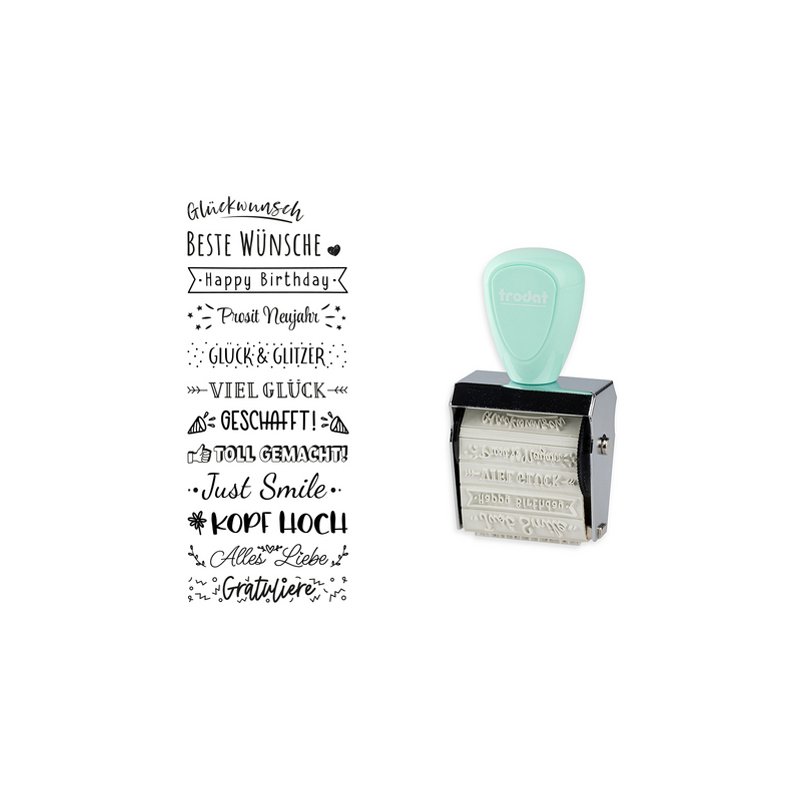 trodat creatieve stempelset Creative Mini Bullet Journal, 12 motieven, 30×5 mm